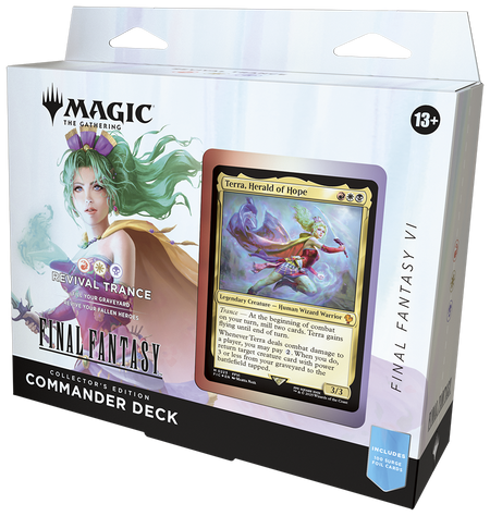 MTG [FIN] Final Fantasy Collector Commander Decks (4 options) Trading Card Games Wizards of the Coast FIC Collector Revival Trance (Terra) (R/W/B)