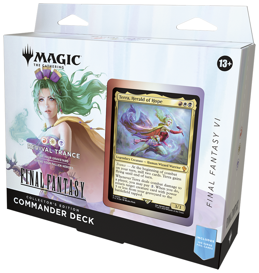 MTG [FIN] Final Fantasy Collector Commander Decks (4 options) Trading Card Games Wizards of the Coast FIC Collector Revival Trance (Terra) (R/W/B)