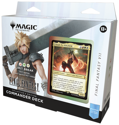MTG [FIN] Final Fantasy Collector Commander Decks (4 options) Trading Card Games Wizards of the Coast FIC Collector Limit Break (Cloud Strife) (R/G/W)