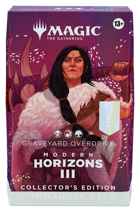 MTG [MH3] Modern Horizons 3 Commander Decks - Collector's Edition (4 options) Trading Card Games Wizards of the Coast M3C Graveyard Overdrive (B/R/G) Collector