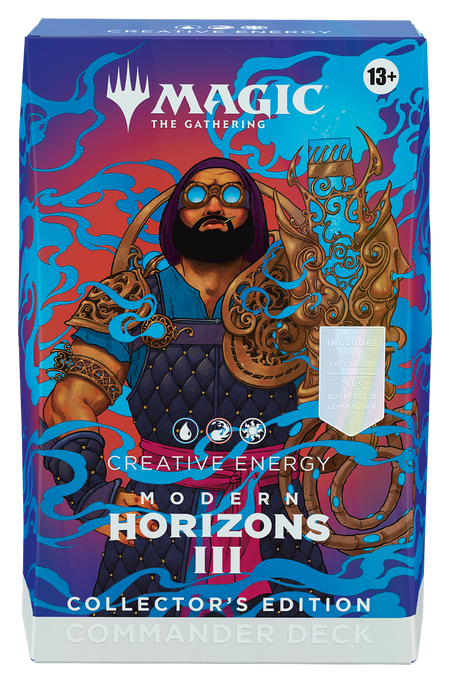 MTG [MH3] Modern Horizons 3 Commander Decks - Collector's Edition (4 options) Trading Card Games Wizards of the Coast M3C Creative Energy (U/R/W) Collector
