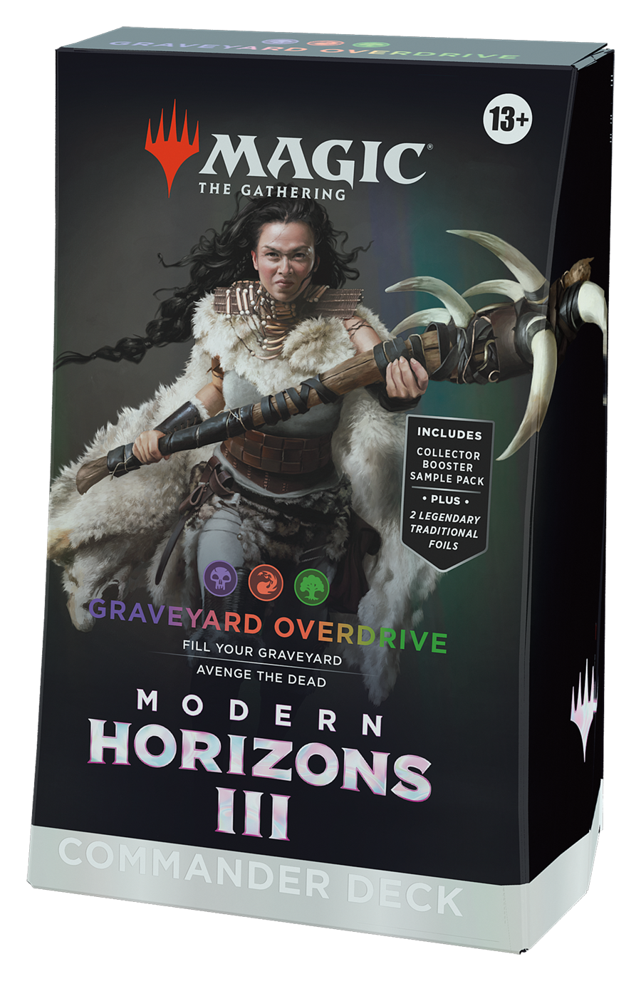 MTG [MH3] Modern Horizons 3 Commander Decks (4 options) Trading Card Games Wizards of the Coast M3C Graveyard Overdrive (B/R/G)