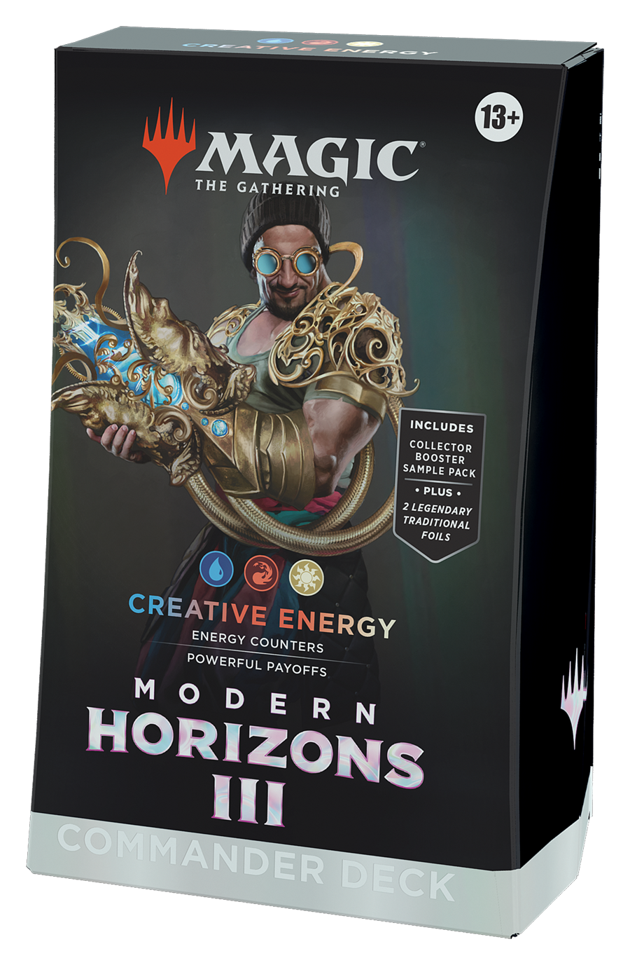 MTG [MH3] Modern Horizons 3 Commander Decks (4 options) Trading Card Games Wizards of the Coast M3C Creative Energy (U/R/W)