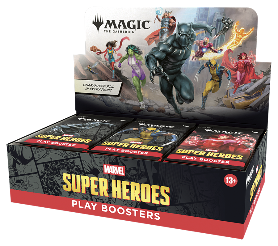 MTG [MSH] Marvel Super Heroes Play Boosters (3 options) Trading Card Games Wizards of the Coast MSH Play Box