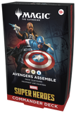 MTG [MSH] Marvel Super Heroes Commander Decks (5 options) Trading Card Games Wizards of the Coast MSH (R/W/U) Avengers Assemble Commander Deck