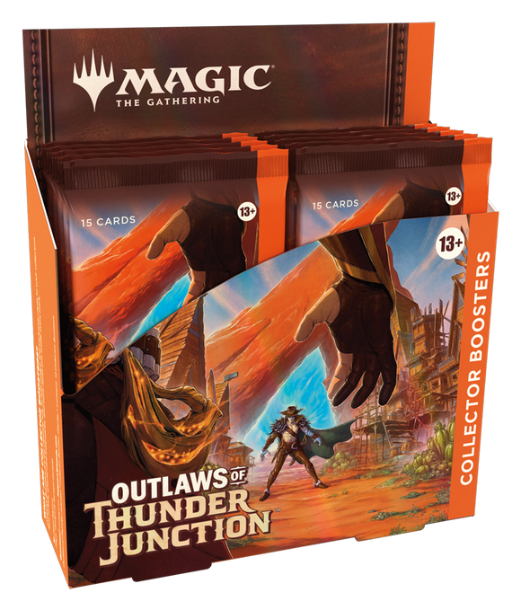 MTG [OTJ] Outlaws of Thunder Junction Collector Boosters Trading Card Games Wizards of the Coast OTJ Clctr Box  