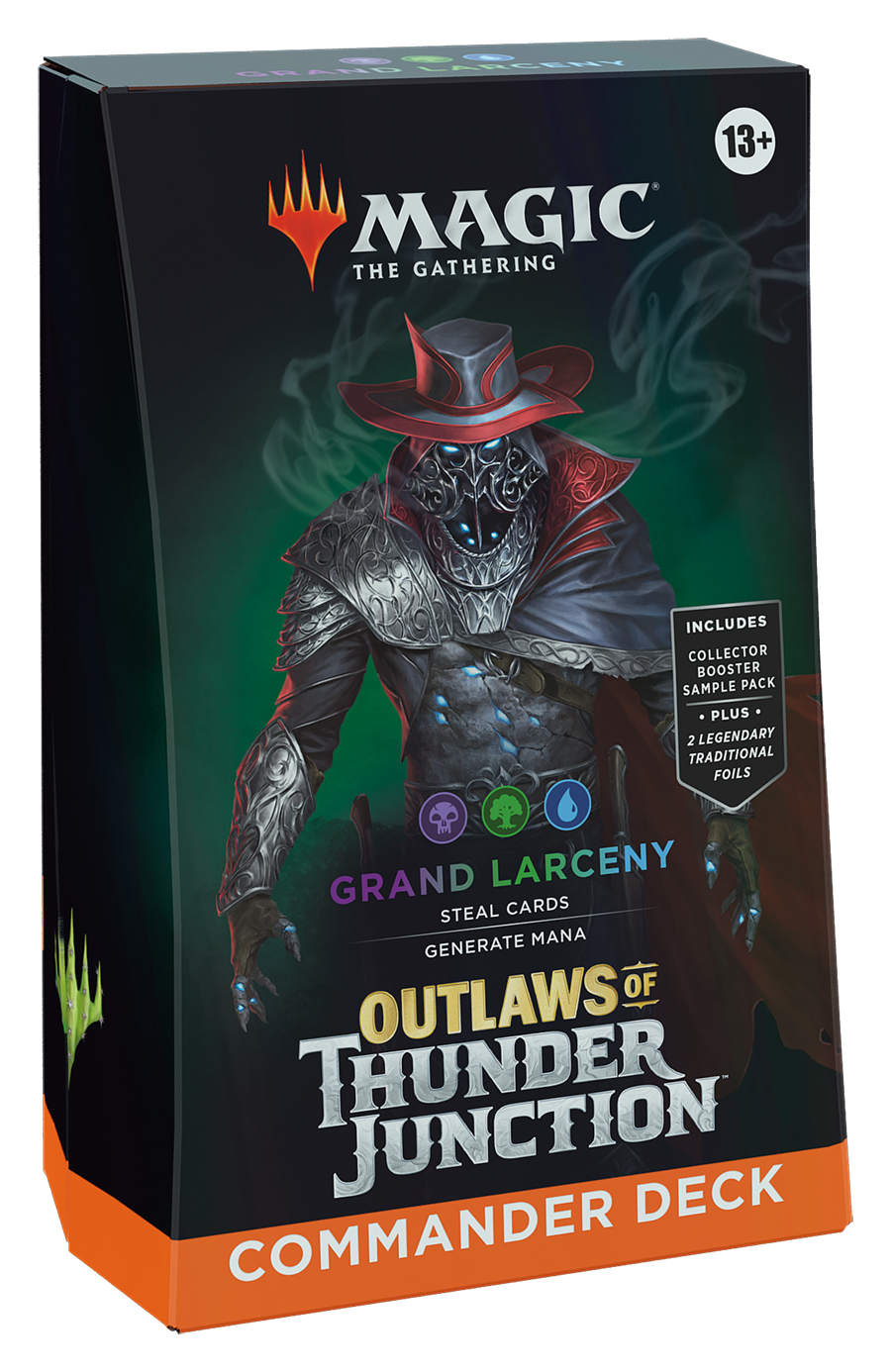 MTG [OTJ] Outlaws of Thunder Junction Commander Decks (4 options) Trading Card Games Wizards of the Coast OTC Grand Larceny (B/G/U)