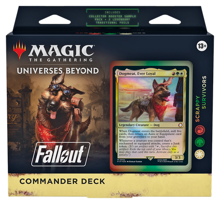 MTG [PIP] Fallout Commander Decks (4 options) Trading Card Games Wizards of the Coast PIP Scrappy Survivors (W/G/R)