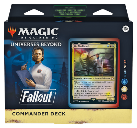 MTG [PIP] Fallout Commander Decks (4 options) Trading Card Games Wizards of the Coast PIP Science! (R/W/U)
