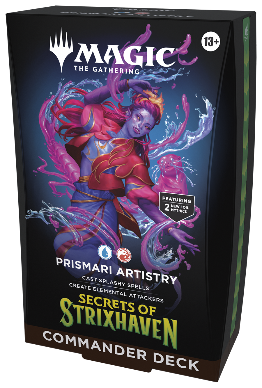 MTG [SOS] Secrets of Strixhaven Commander Decks (5 options) Trading Card Games Wizards of the Coast SOS Prismari Artistry (U/R) Commander