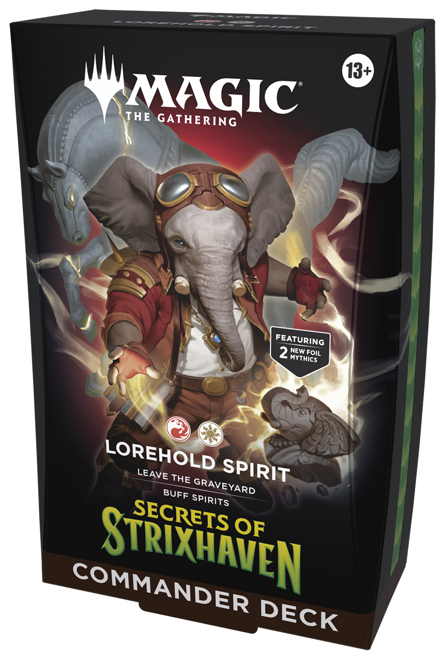 MTG [SOS] Secrets of Strixhaven Commander Decks (5 options) Trading Card Games Wizards of the Coast SOS Lorehold Spirit (W/R) Commander