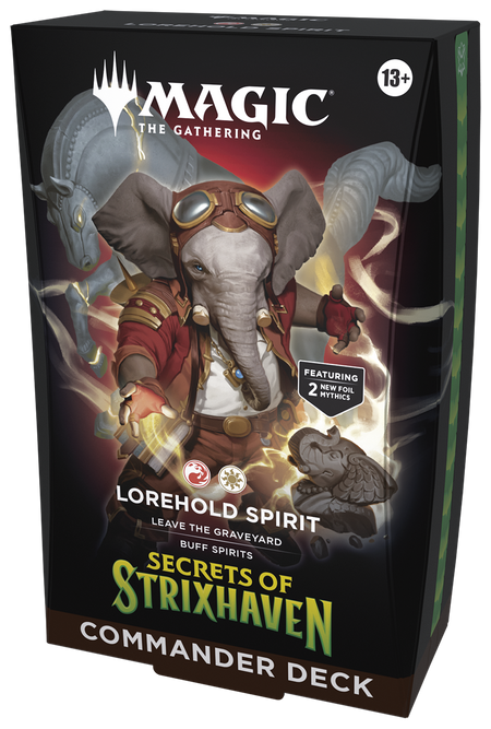 MTG [SOS] Secrets of Strixhaven Commander Decks (5 options) Trading Card Games Wizards of the Coast SOS Lorehold Spirit (W/R) Commander