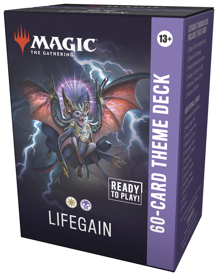 MTG [SOS] Secrets of Strixhaven Theme Decks (2 options) Trading Card Games Wizards of the Coast SOS Lifegain (W/B) Theme Deck