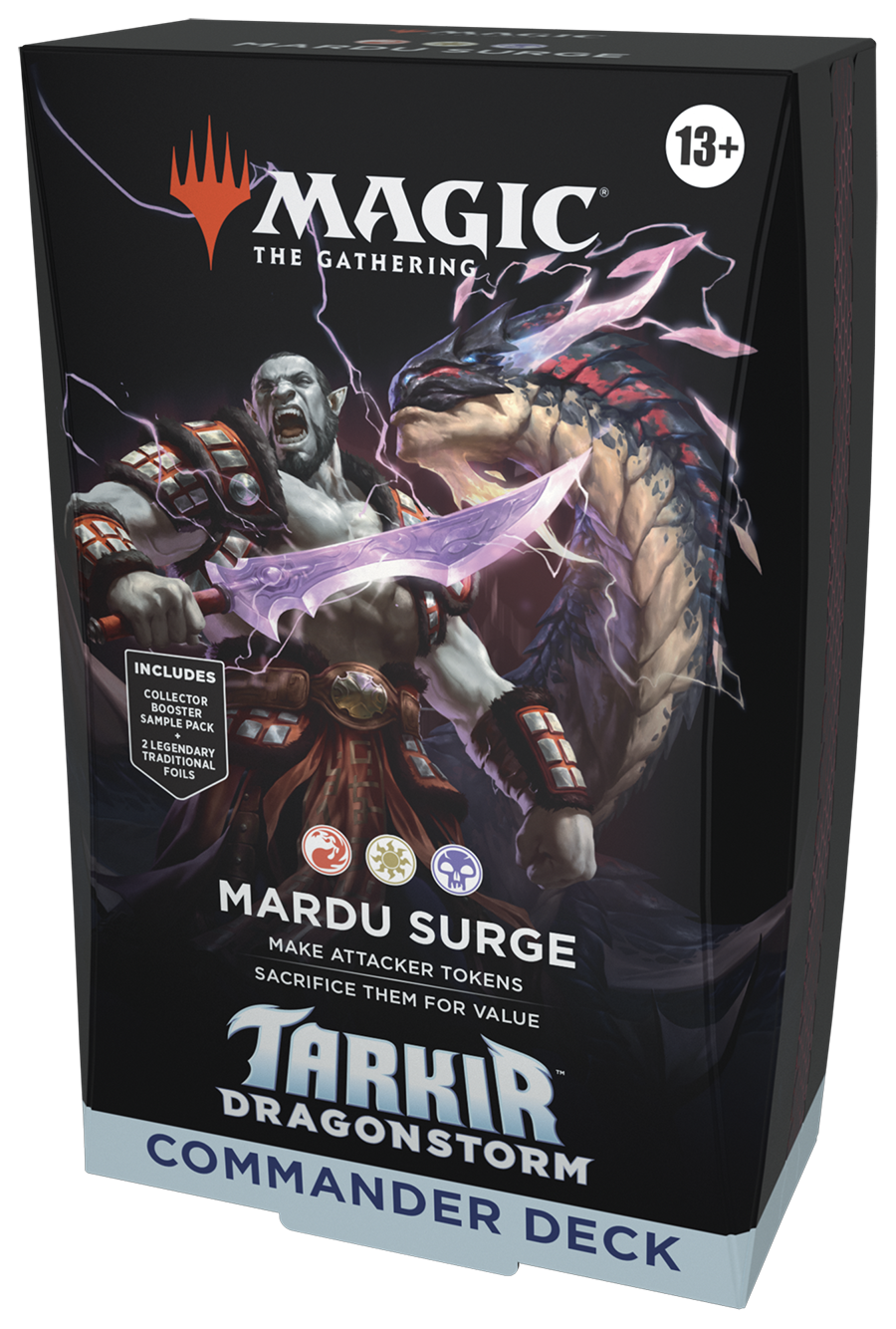 MTG [TDM] Tarkir: Dragonstorm Commander Decks (5 options) Trading Card Games Wizards of the Coast TDC Mardu Surge (R/W/B)