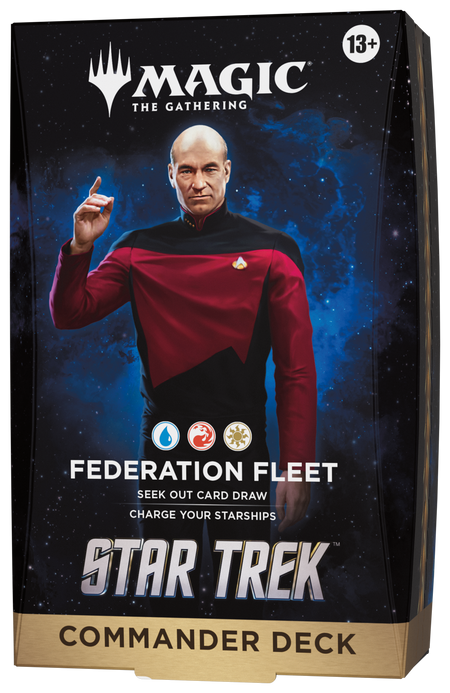 MTG [TRK] Star Trek Commander Decks (4 options) Trading Card Games Wizards of the Coast TRK (U/R/W) Federation Fleet