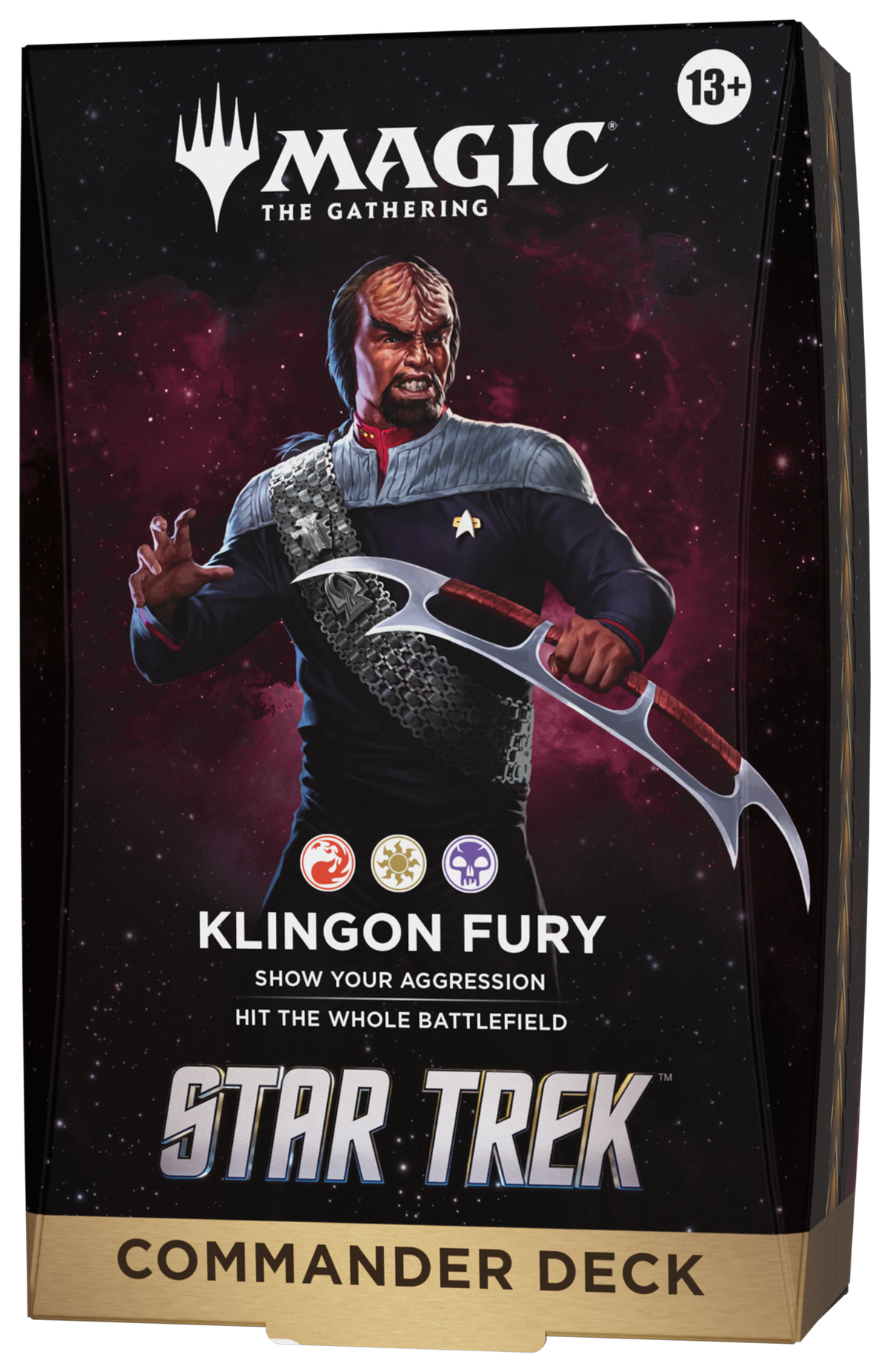 MTG [TRK] Star Trek Commander Decks (4 options) Trading Card Games Wizards of the Coast TRK (R/W/B) Klingon Fury