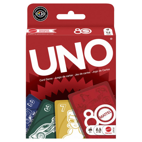 UNO: 80th Anniversary Ruby Red Card Games Mattel, Inc