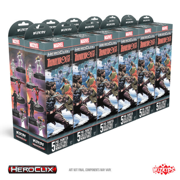 MARVEL HEROCLIX: THUNDERBOLTS BOOSTER BRICK Miniatures WizKids HCX MAR TB Booster Brick