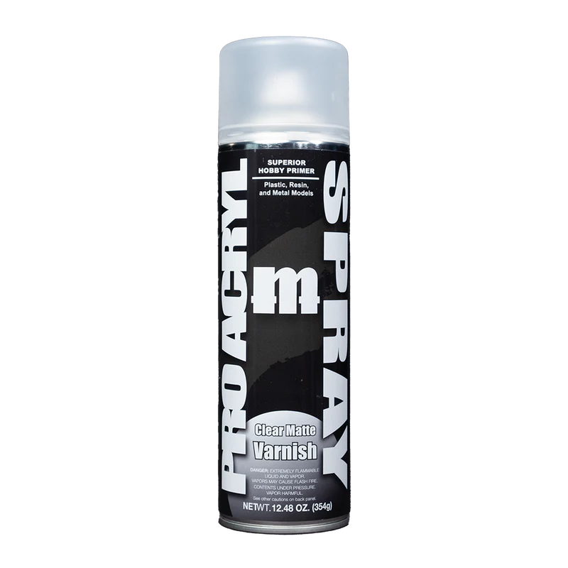 Pro Acryl Spray: Clear Matte Varnish Paints Monument Hobbies   