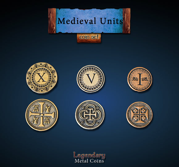 Legendary Metal Coins - Medieval Units (3 options) Supplies Drawlab Entertainment