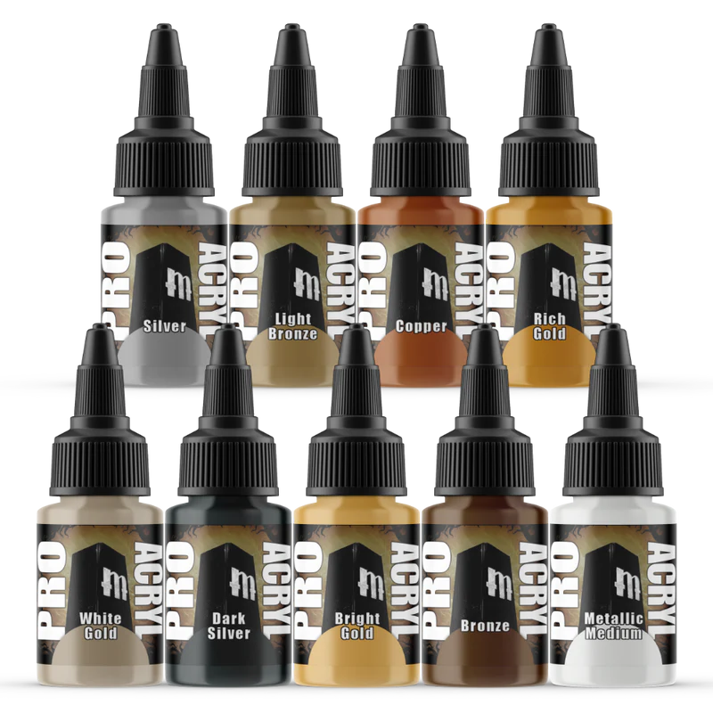 Pro Acryl Metallic Set Paints Monument Hobbies