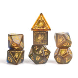 D&D Adventurer Dice Set - Monk Blue/Gold 12ct Dice Sirius Dice