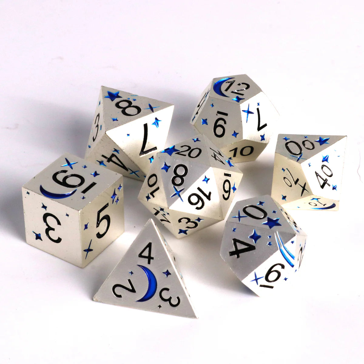 Die Hard Dice 7pc RPG Set - Nightsky Blue Dice Die Hard Dice 7rpg Nightsky Blue