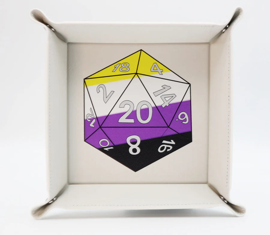 Pride D20 Snap Tray (8 Options) Supplies Foam Brain Games FBG D20 NonBi ST
