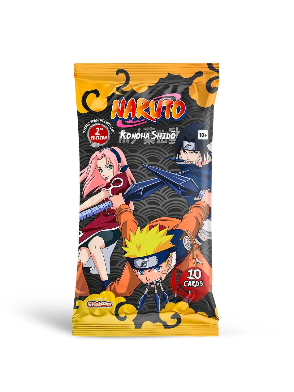 Naruto Mythos TCG: Set 1 Konoha Shido (2nd Edition) (2 options) Trading Card Games Zvedzar Toys Naruto M Set 1 Booster Pack