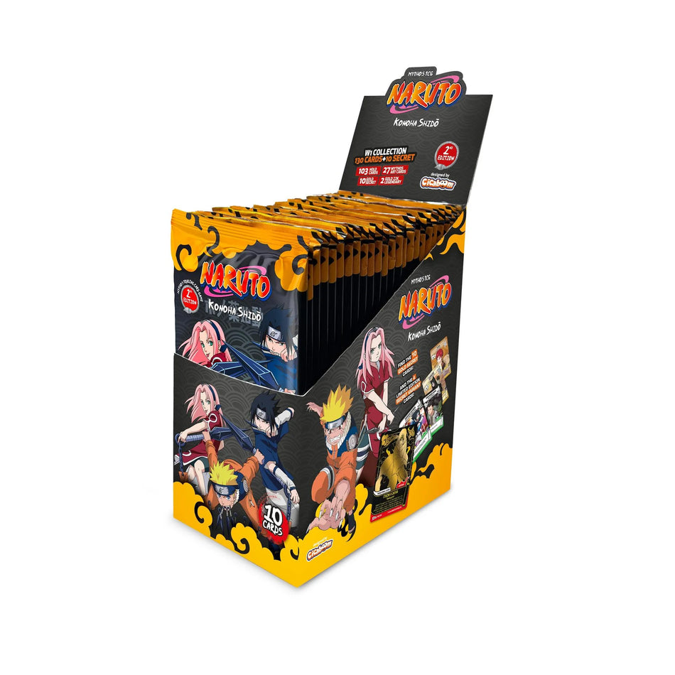 Naruto Mythos TCG: Set 1 Konoha Shido (2nd Edition) (2 options) Trading Card Games Zvedzar Toys NarutoM Set 1 Booster Box