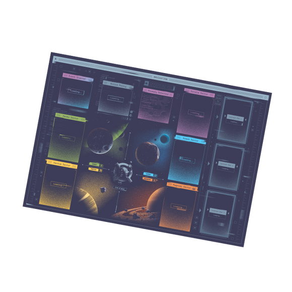 Moonrakers Nomad Navigation Mat Board Games IV Studios