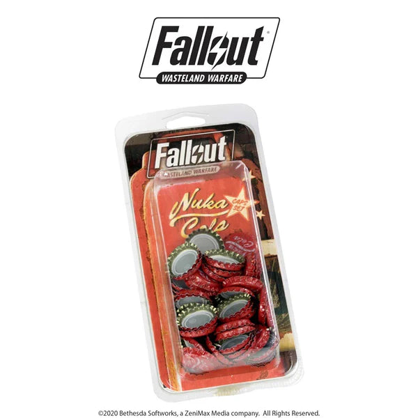 Fallout Wasteland Warfare: Nuka Cola Caps Set Supplies Modiphius Entertainment