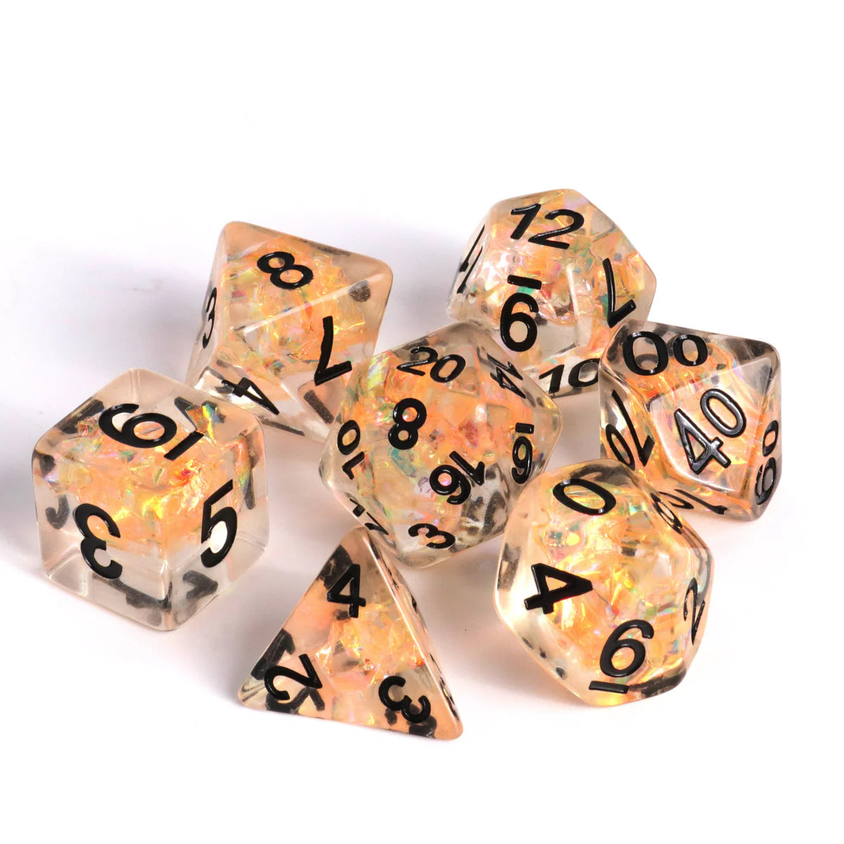 Die Hard Dice 7pc RPG Set - Fire Dance Dice Die Hard Dice 7rpg Fire Dance