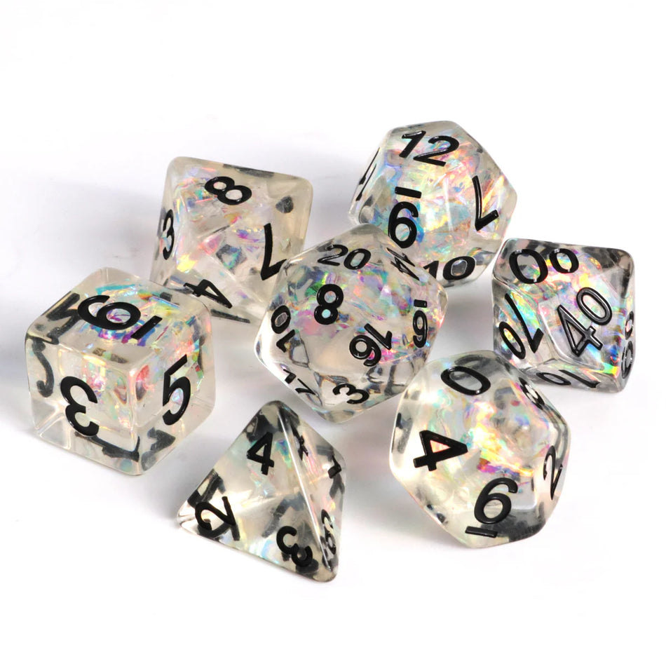 Die Hard Dice 7pc RPG Set - Sheer Frost Dice Die Hard Dice 7rpg Sheer Frost