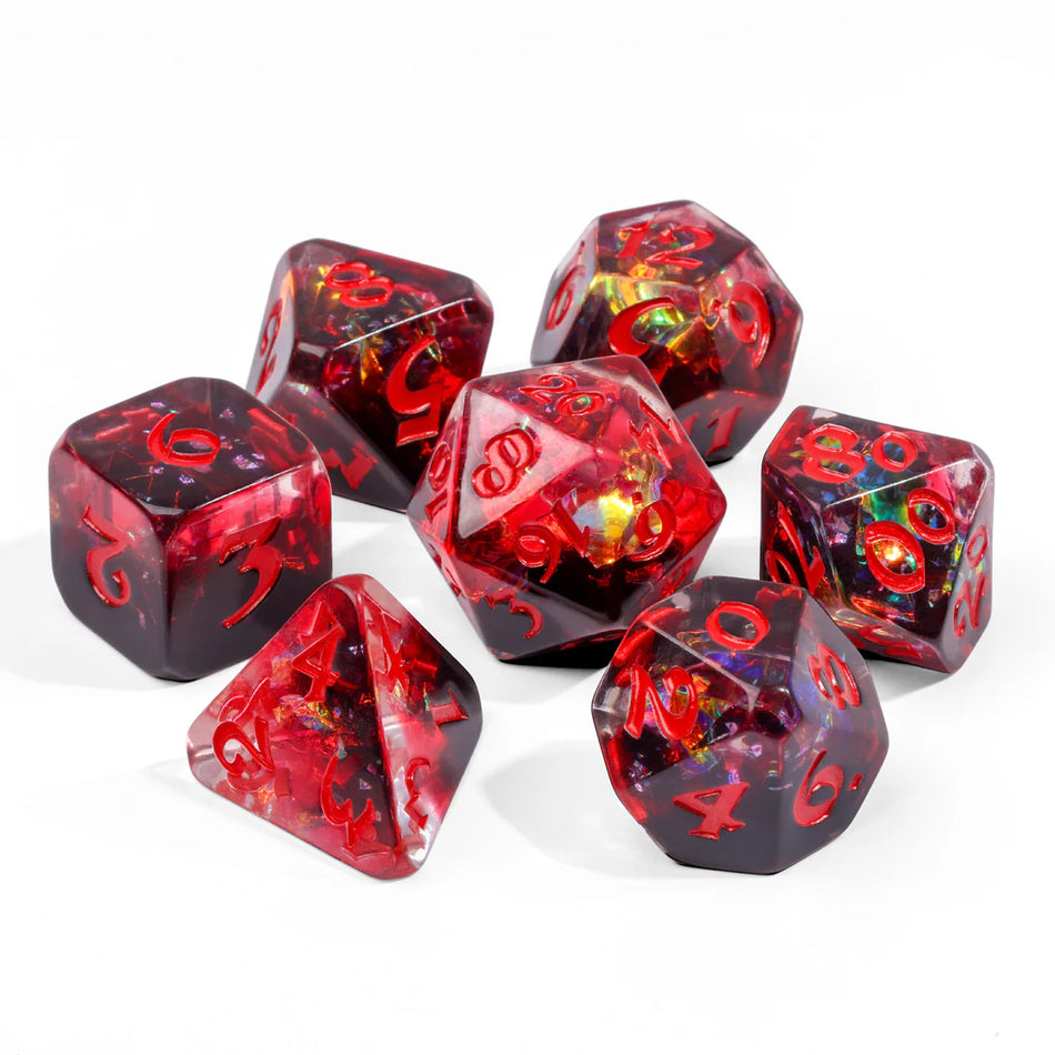 Die Hard Dice 7pc RPG Set - Dread Dice Die Hard Dice 7rpg Dread