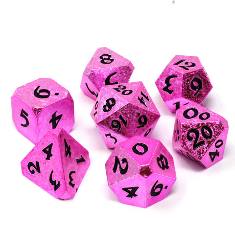 Die Hard Dice 7pc RPG Set - Rosefire Fury Dice Die Hard Dice
