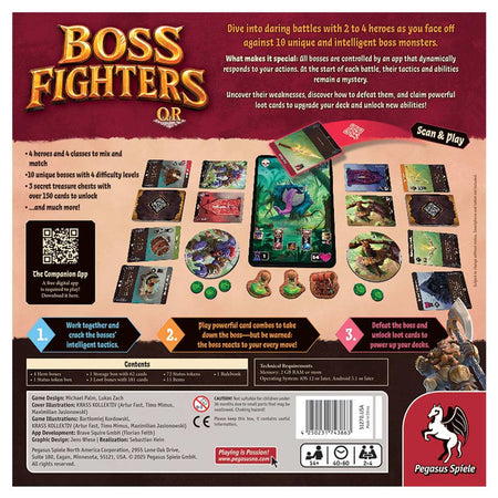 Boss Fighters QR Board Games Pegasus Spiele