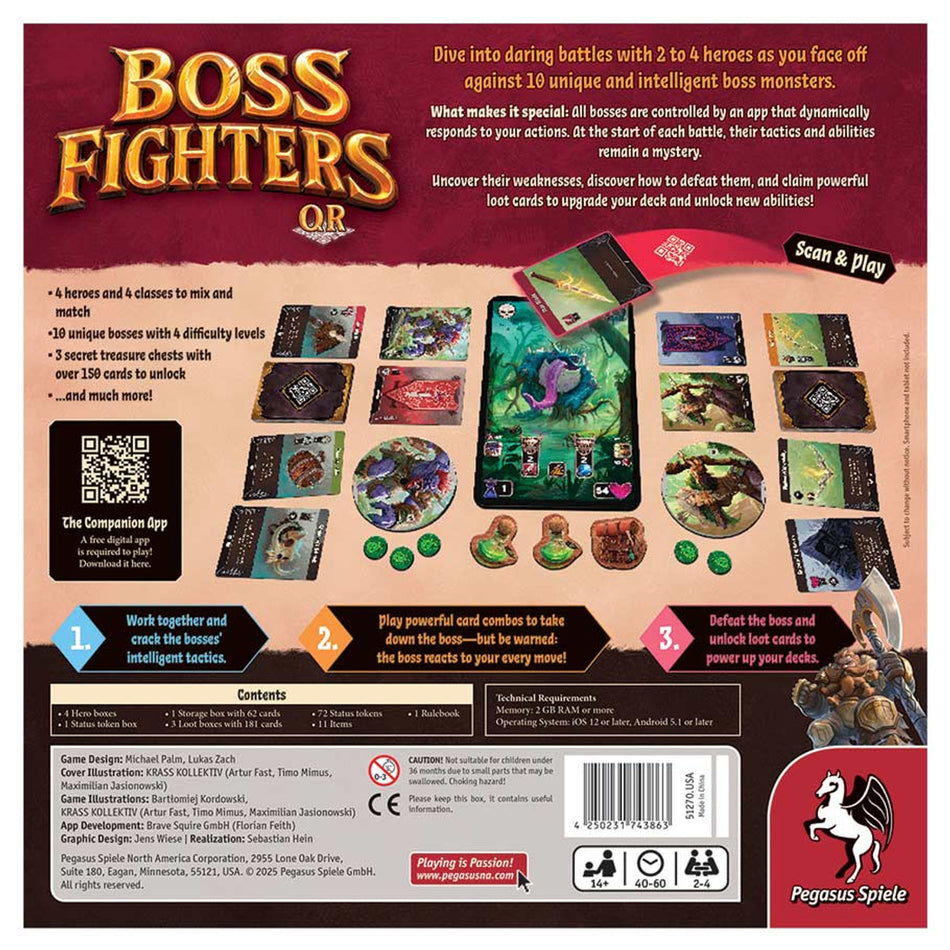 Boss Fighters QR Board Games Pegasus Spiele