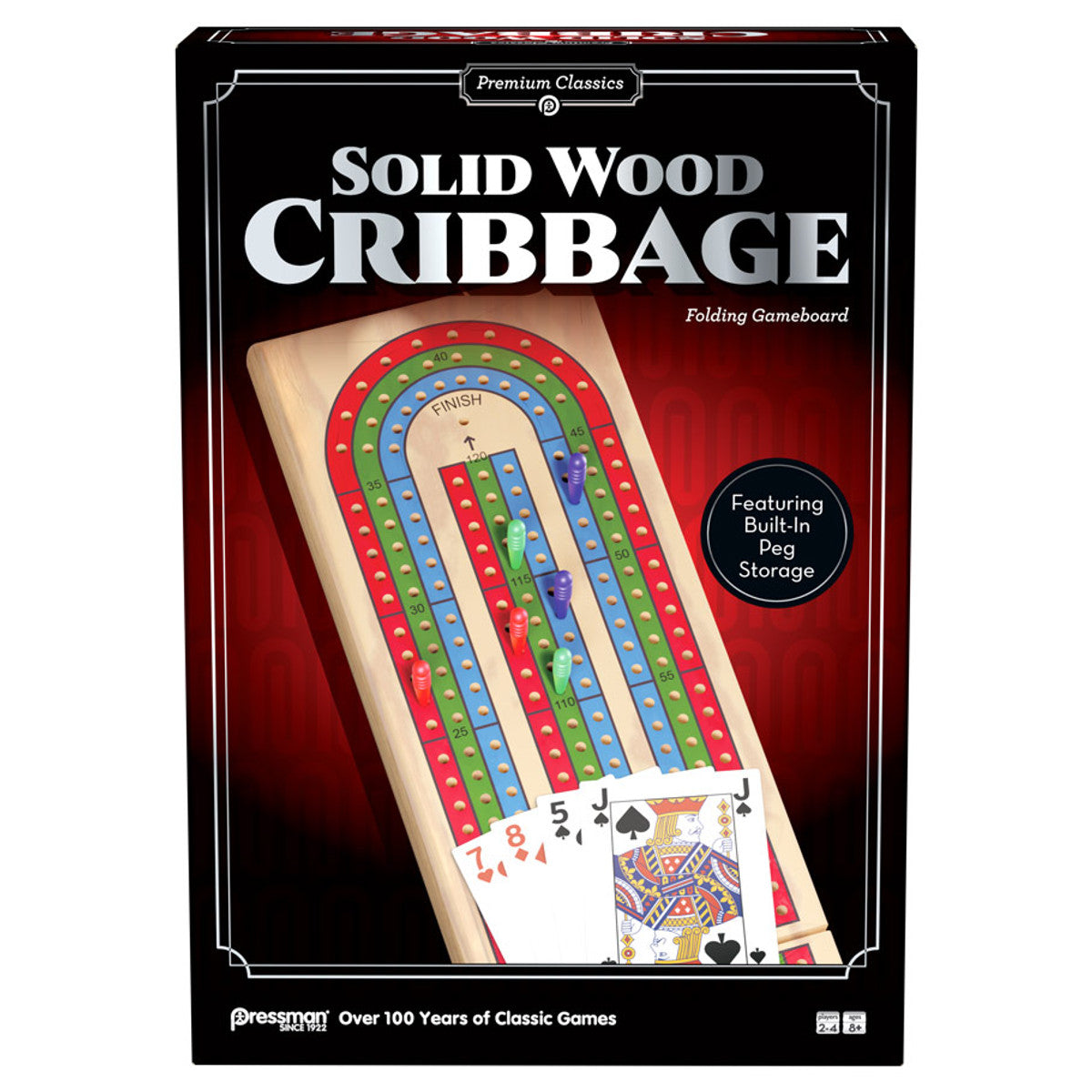 Pressman Premium Classics: Classics Cribbage Board Games Common Ground Games Classics Cribbage