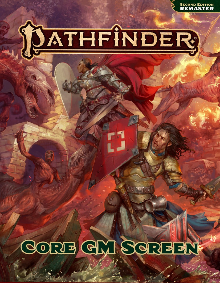 Pathfinder 2E Remastered Core GM Screen Role Playing Games Paizo