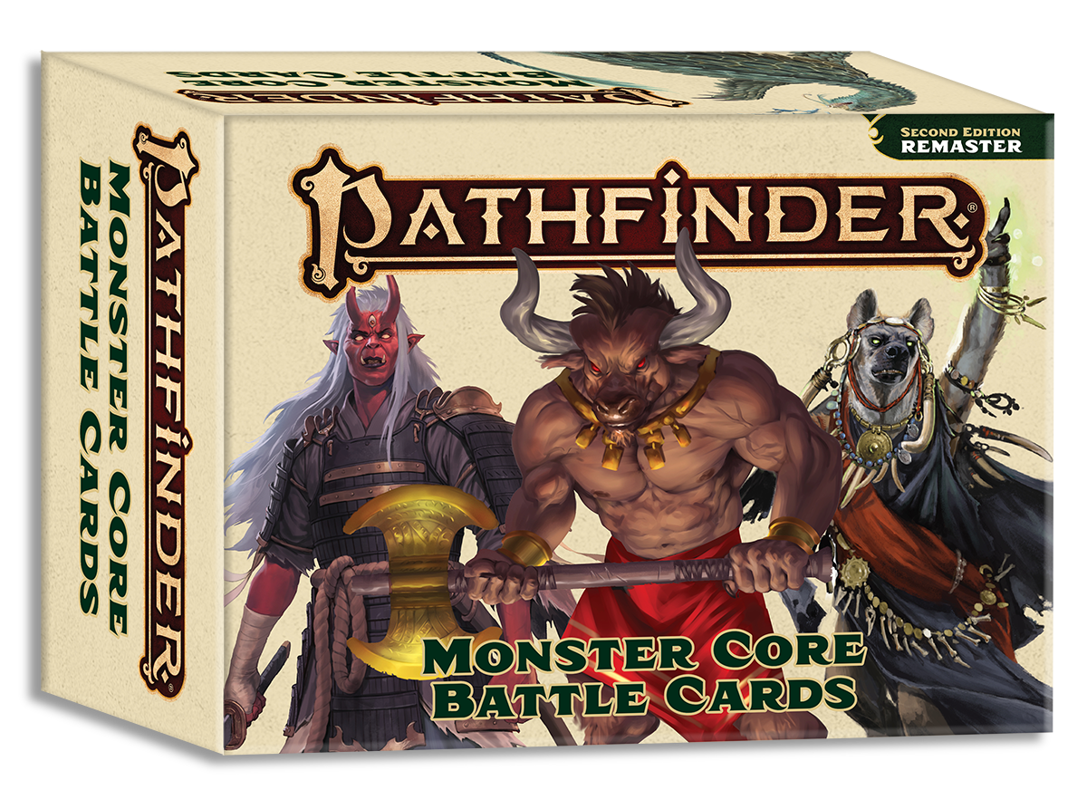 Pathfinder 2E Remastered Battle Cards: Monster Core Supplies Paizo