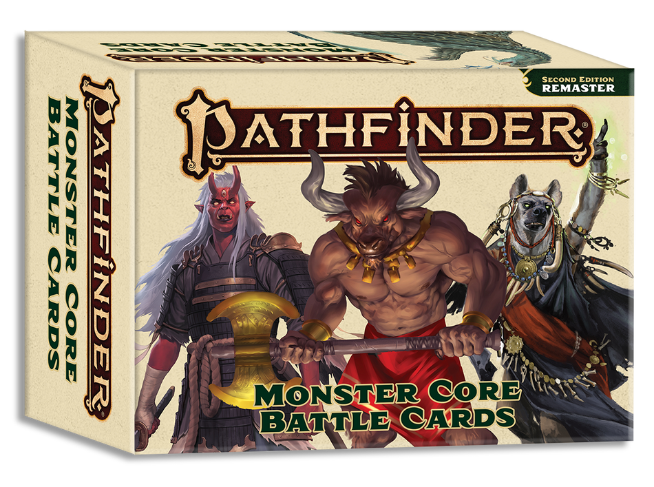 Pathfinder 2E Remastered Battle Cards: Monster Core Supplies Paizo
