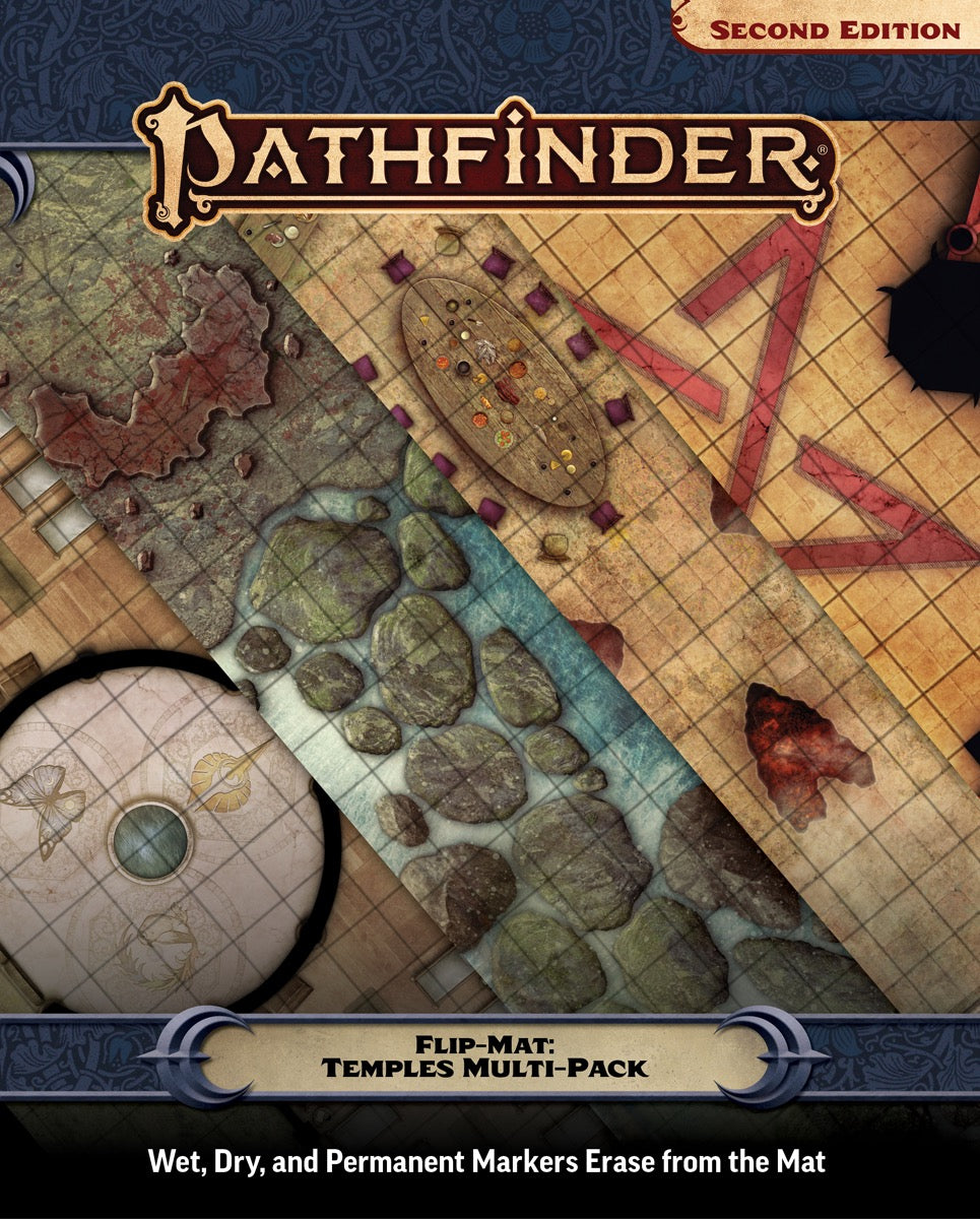 Pathfinder Flip Mat: Temples Multi-Pack RPG Maps Paizo   