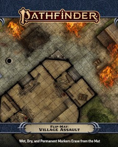 Pathfinder Flip Mat: Village Assault RPG Maps Paizo   