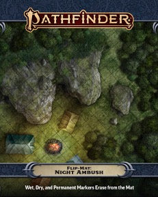 Pathfinder Flip Mat: Night Ambush RPG Maps Paizo   