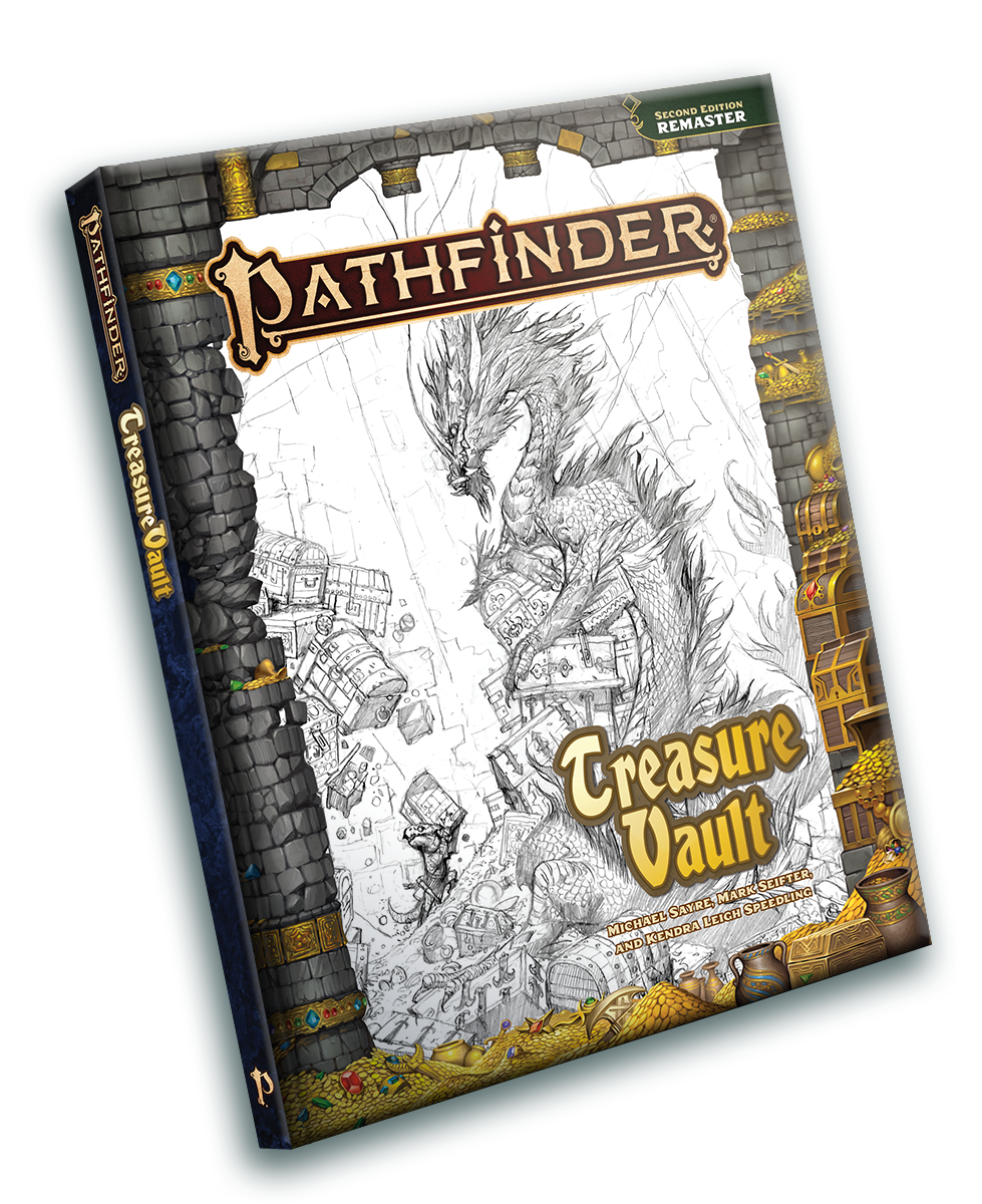 Pathfinder 2E Remastered Treasure Vault - Sketch Cover Role Playing Games Paizo