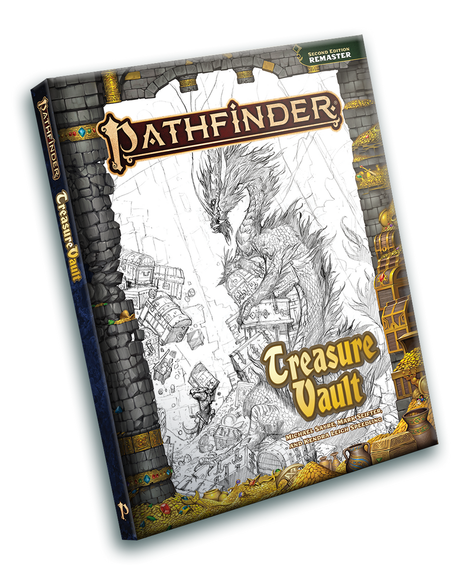 Pathfinder 2E Remastered Treasure Vault - Sketch Cover Role Playing Games Paizo