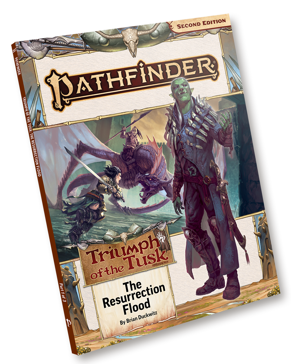Pathfinder 2E Adventure Path #207 - Triumph of the Tusk Part 1: The Resurrection Flood Role Playing Games Paizo   