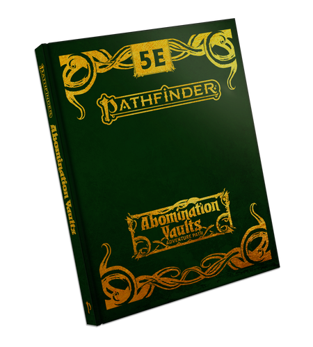 Pathfinder 2E Adventure Path: Abomination Vaults for 5E (2 options) Role Playing Games Paizo PF Abomination Vaults 5E SE  