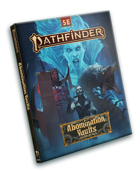 Pathfinder 2E Adventure Path: Abomination Vaults for 5E (2 options) Role Playing Games Paizo PF Abomination Vaults 5E HC  